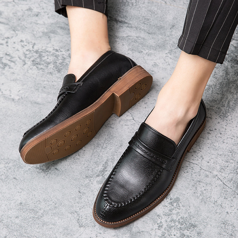  Mocassim de Couro Masculino Sarri preto