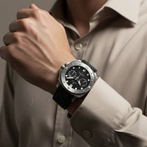 Relogio Masculino Militar de Luxo Heritage preto