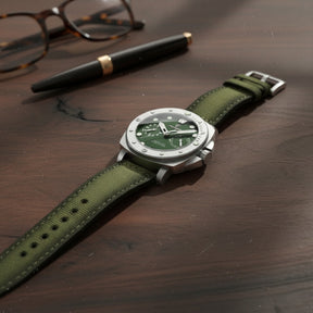 Relogio Masculino Militar de Luxo Heritage verde