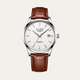 Relógio Masculino de Couro Old Money Santerro Marrom