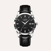 Relogio Masculino de Couro Old Money Santerro preto