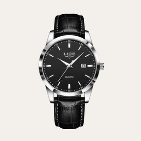 Relogio Masculino de Couro Old Money Santerro preto