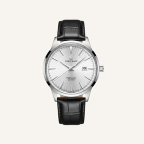 Relógio de Couro Masculino Pattriz branco