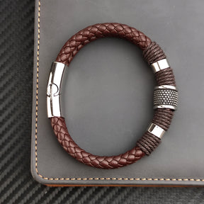 Pulseira de Couro Masculino Oston