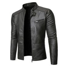 Jaqueta Masculina em Couro - Cognac Fit