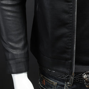 Jaqueta Masculina em Couro Genuíno - Black Shield