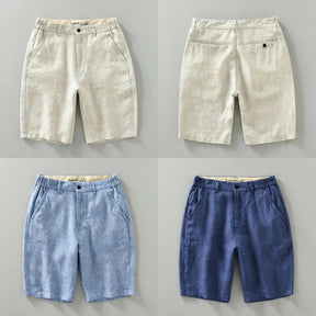 Short Masculino 100% Linho Old Money Parissan azul claro