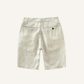 Short Masculino 100% Linho Old Money Parissan bege