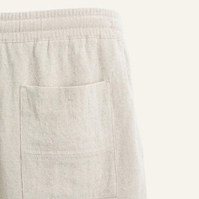 Short Masculino de Linho Old Money Milford Bege