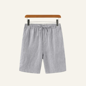 Short Masculino de Linho Old Money Milford Cinza