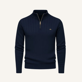 Sueter Masculino Gola Alta com Ziper Verri azul marinho