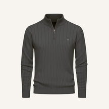 Sueter Masculino Gola Alta com Ziper Verri cinza