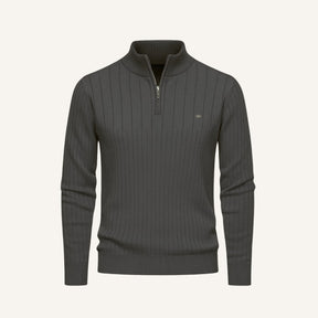 Sueter Masculino Gola Alta com Ziper Verri cinza