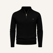 Sueter Masculino Gola Alta com Ziper Verri preto
