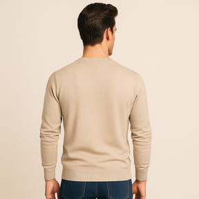 Sueter Masculino Gola V Pesson Lior Bege