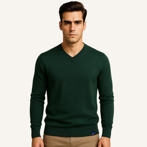 Sueter Masculino Gola V Pesson Lior Verde Escuro