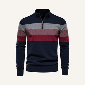 Sueter Masculino Meio Ziper Pesson Avelin Azul Marinho