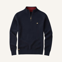 Suéter Masculino Meio Zíper Pesson Signature Azul Marinho