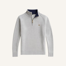 Suéter Masculino Meio Zíper Pesson Signature Cinza