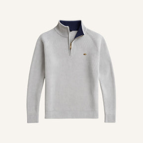 Suéter Masculino Meio Zíper Pesson Signature Cinza