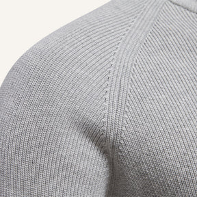 Suéter Masculino Meio Zíper Pesson Signature Cinza