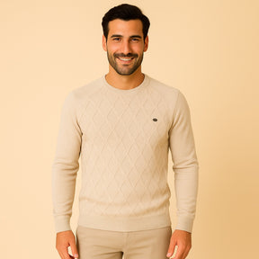 Suéter Masculino Pesson Classic Bege