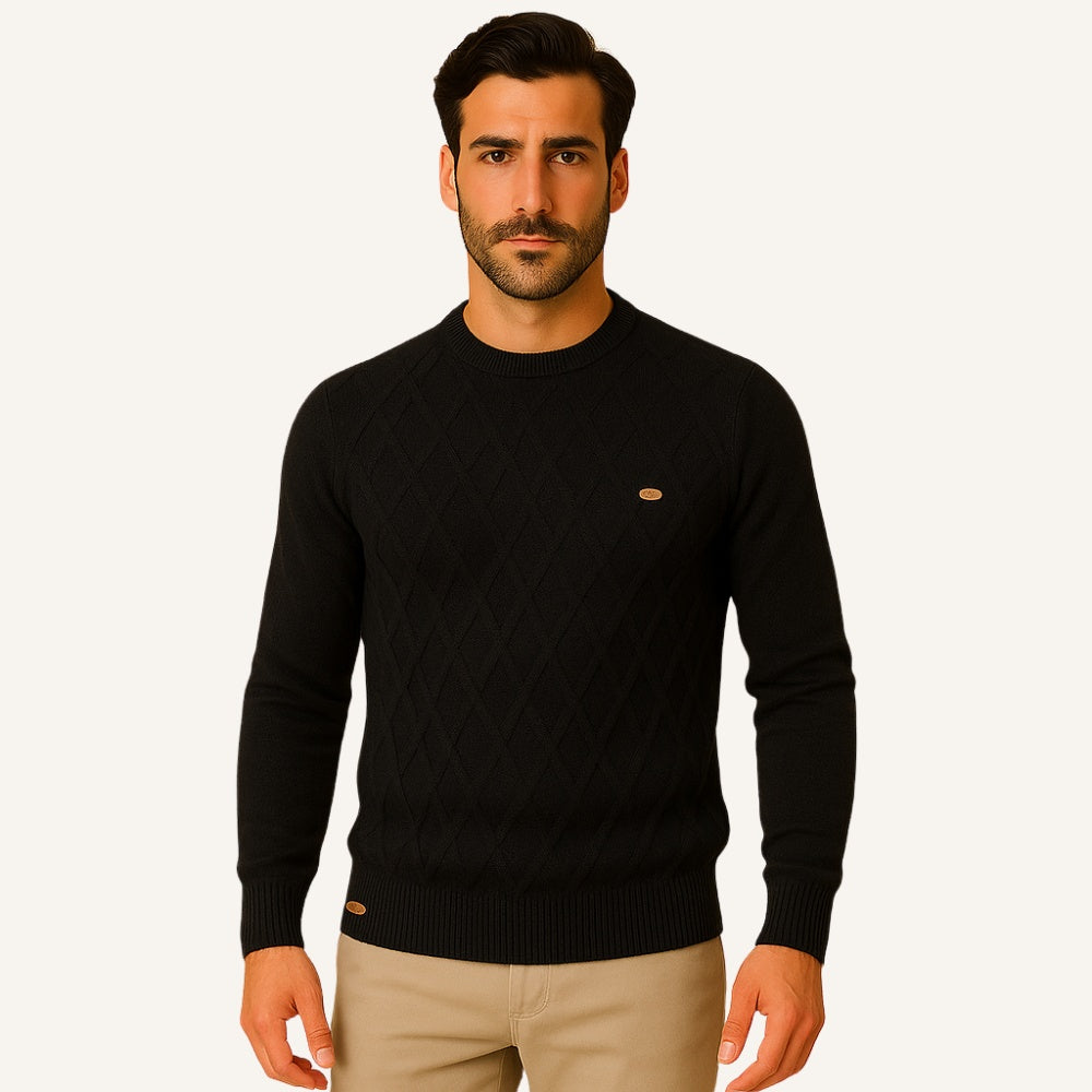Suéter Masculino Pesson Classic Preto