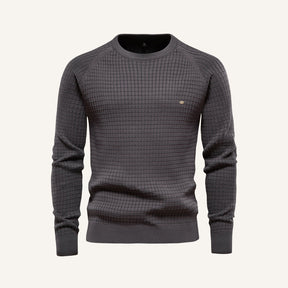 Sueter Masculino Pesson Nollan Texturizado Cinza Escuro