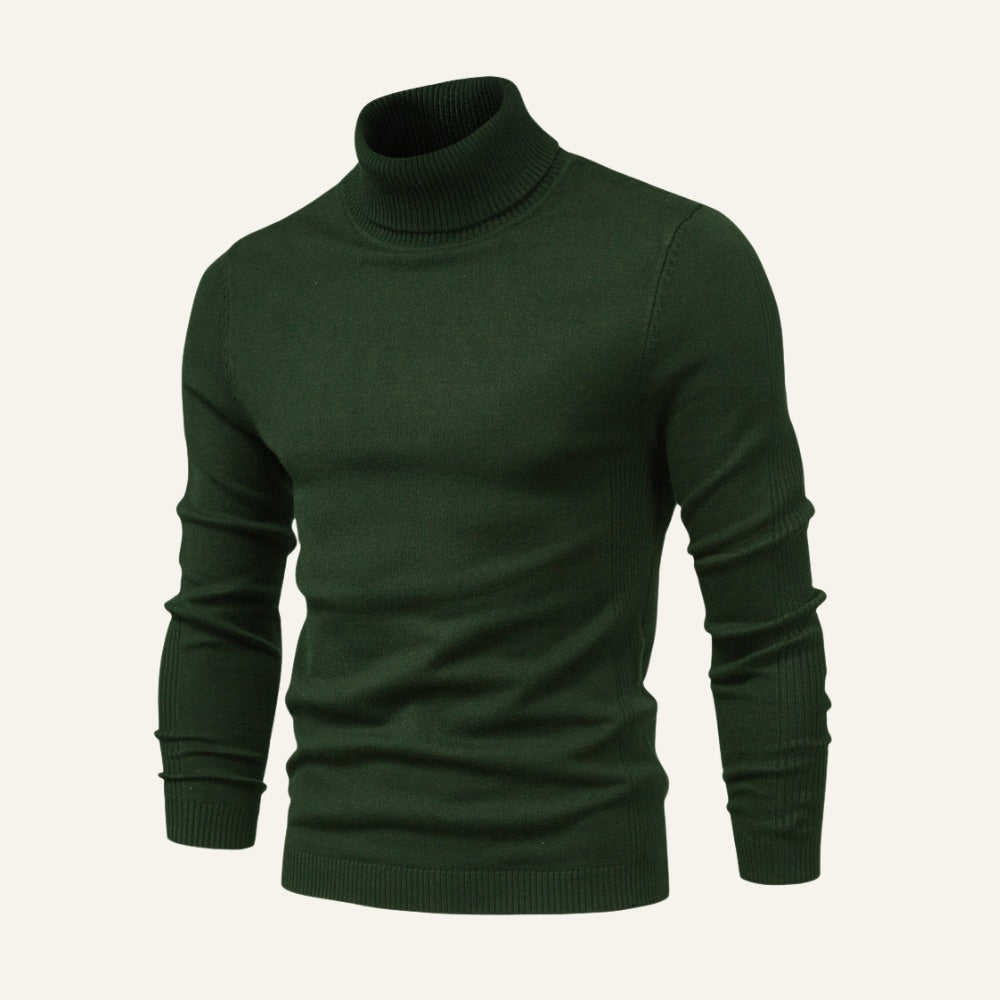 Sueter Pulover Masculino de Gola Alta Milani Verde Militar