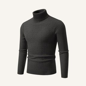 Sueter Pulover Masculino de Gola Alta Rizzo cinz