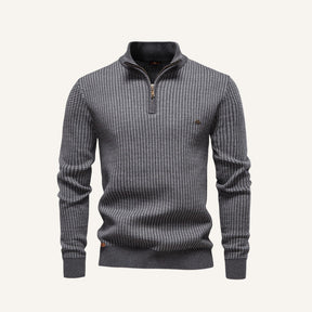 Sueter Trico Meio Ziper Masculino Vaccioni cinza