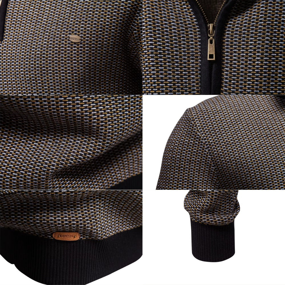 Sueter Trico Meio Ziper Masculino Vaccioni marrom