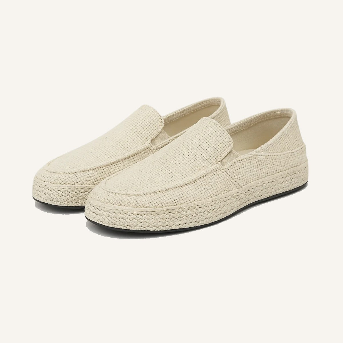 Tenis loafer Tramado Slip On Masculino Nattuli bege