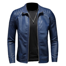 Jaqueta Masculina em Couro Genuíno - Black Shield