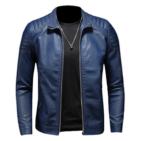Jaqueta Masculina em Couro Genuíno - Black Shield