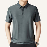 camisa polo nylon masculina hilton cinza
