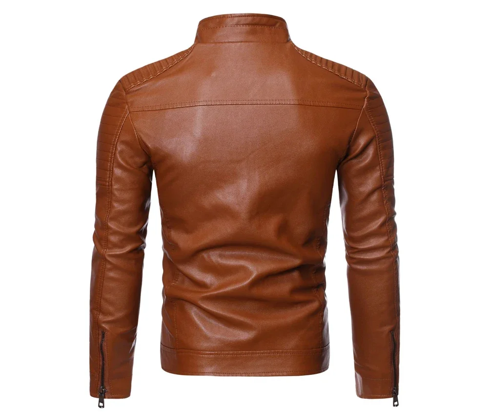 Jaqueta Masculina Vintage em Couro - Heritage Brown
